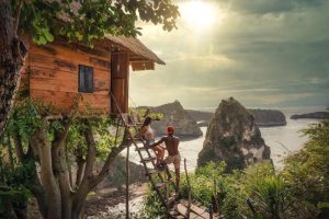 Pemandangan Indah di Rumah Pohon Nusa Penida. Credit by Pexels